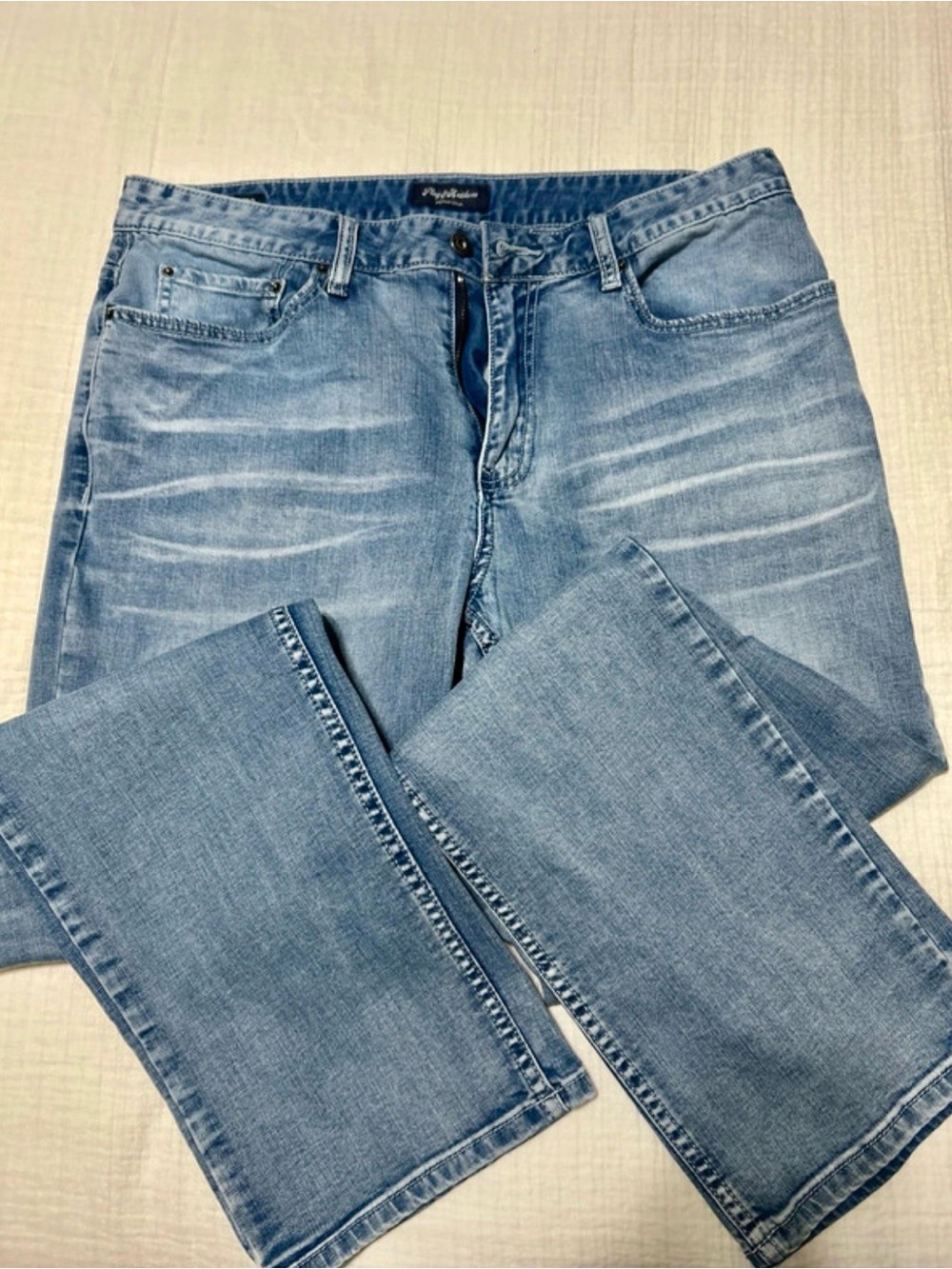 Flag & Anthem Men's Straight Light Blue Jeans